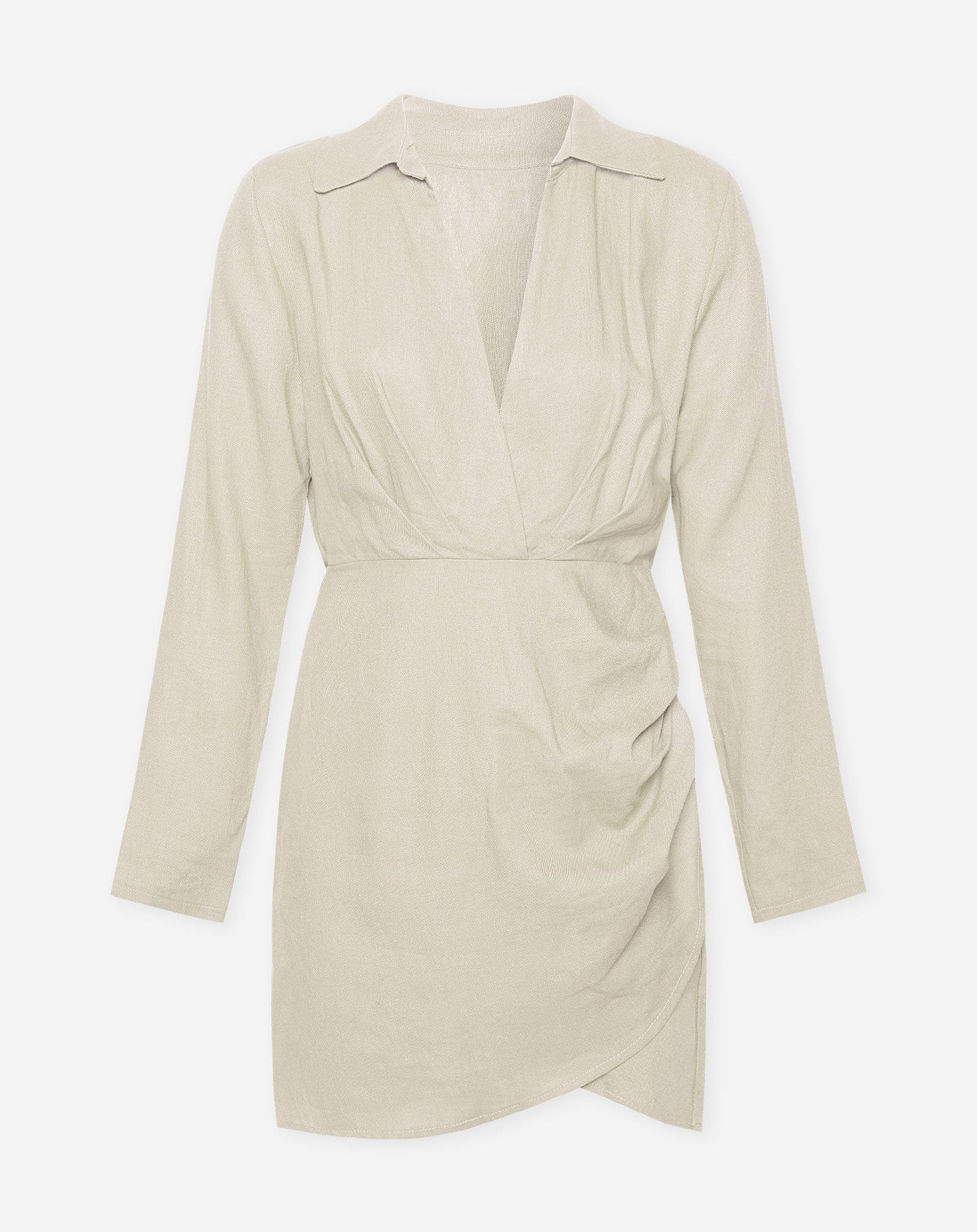 XELLY LINEN DRESS BEIGE