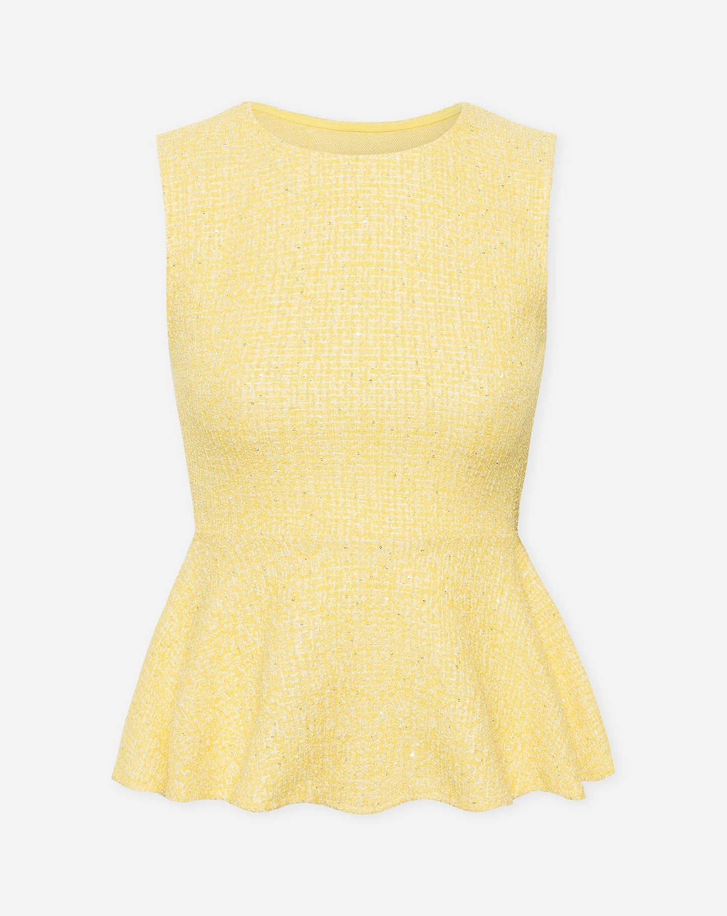 ANNE PEPLUM BOUCLE TOP BOTERGEEL