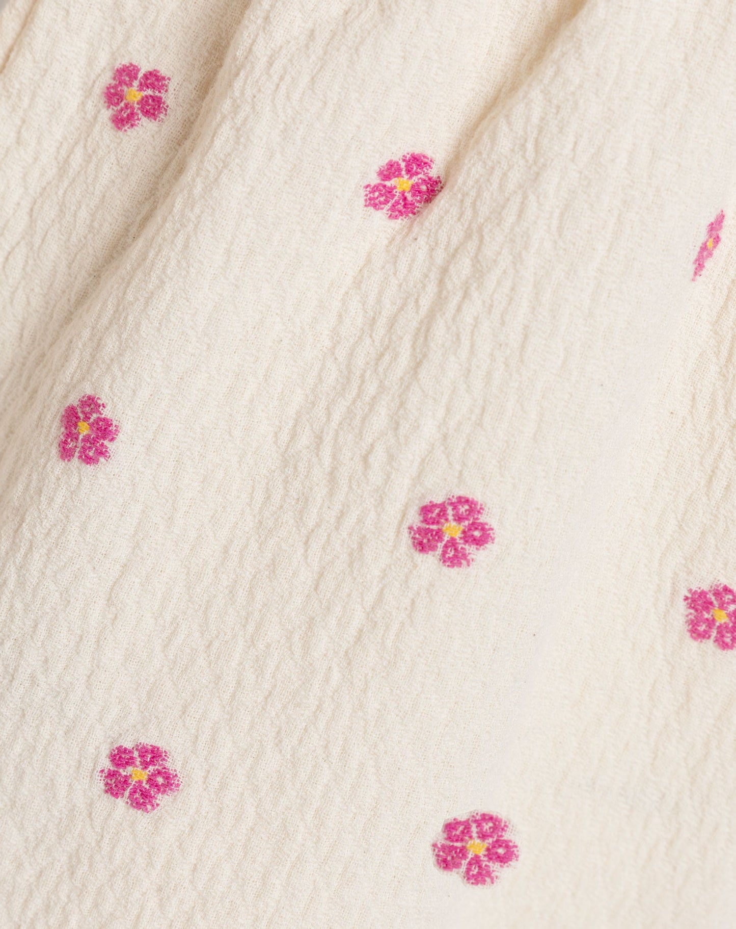 VIVIAN FLOWER EMBROIDERY PLAYSUIT ROZE