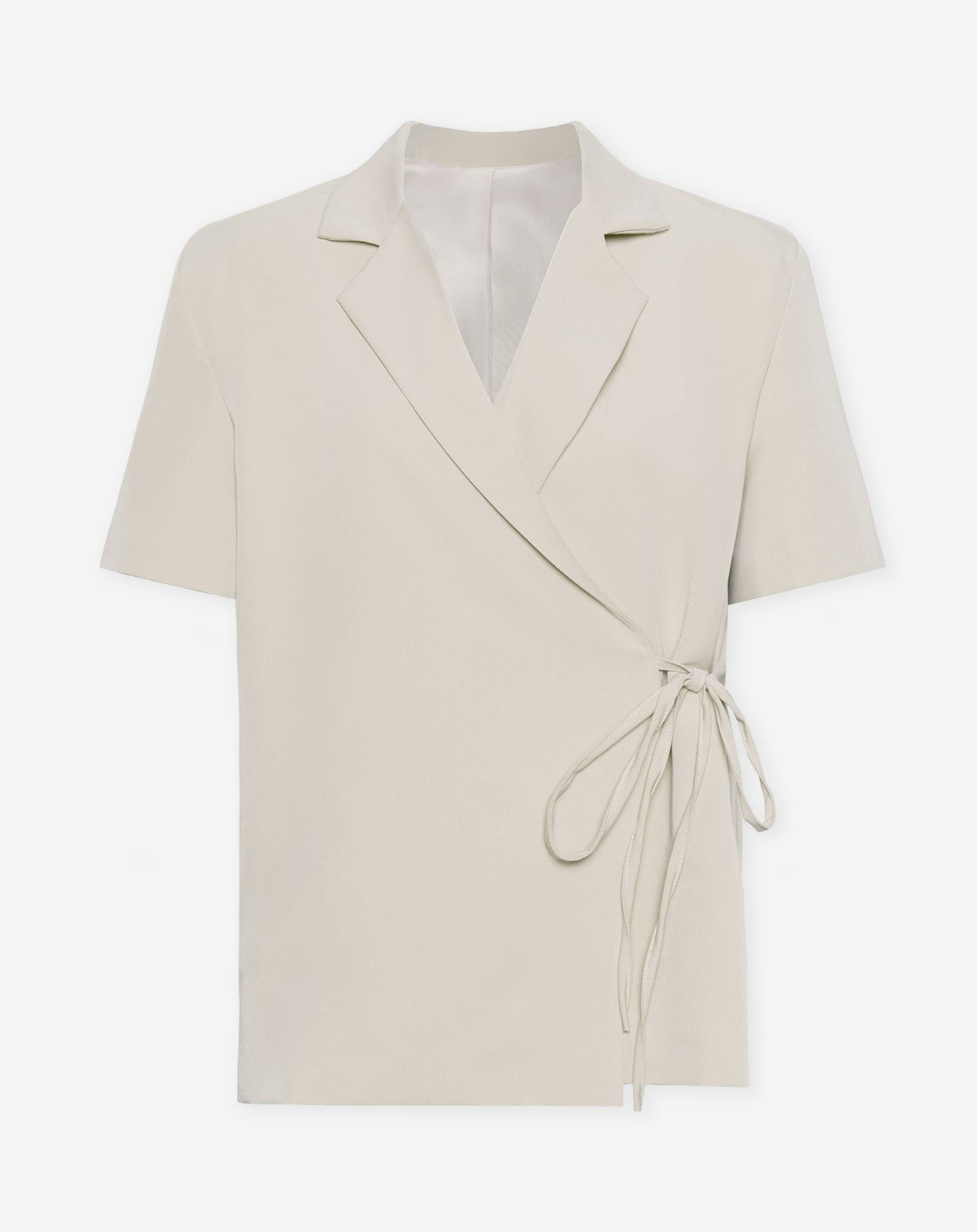 ZOEY SHORT SLEEVE BLAZER LICHTBEIGE