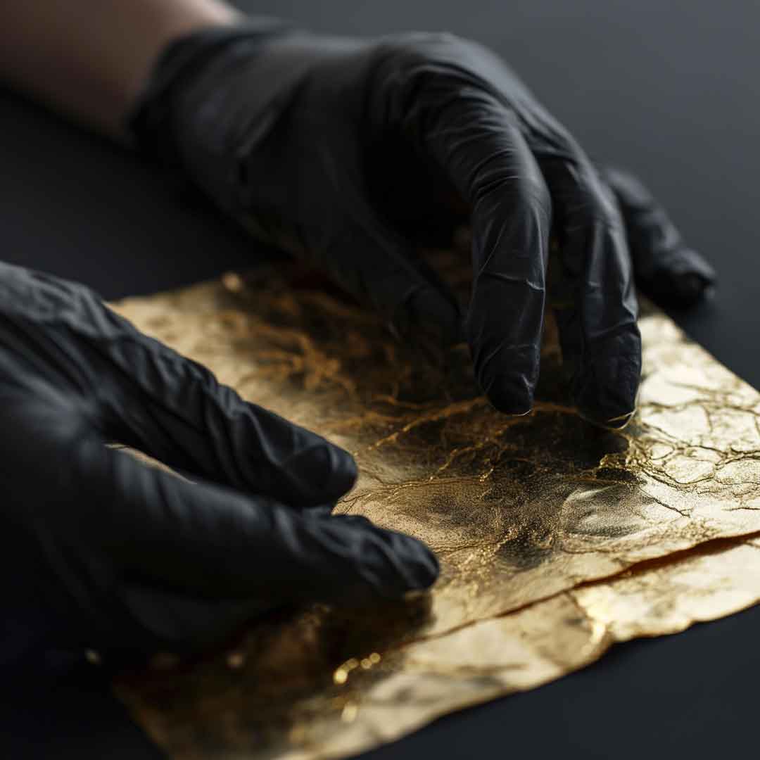Ass-Karte - Blattgold