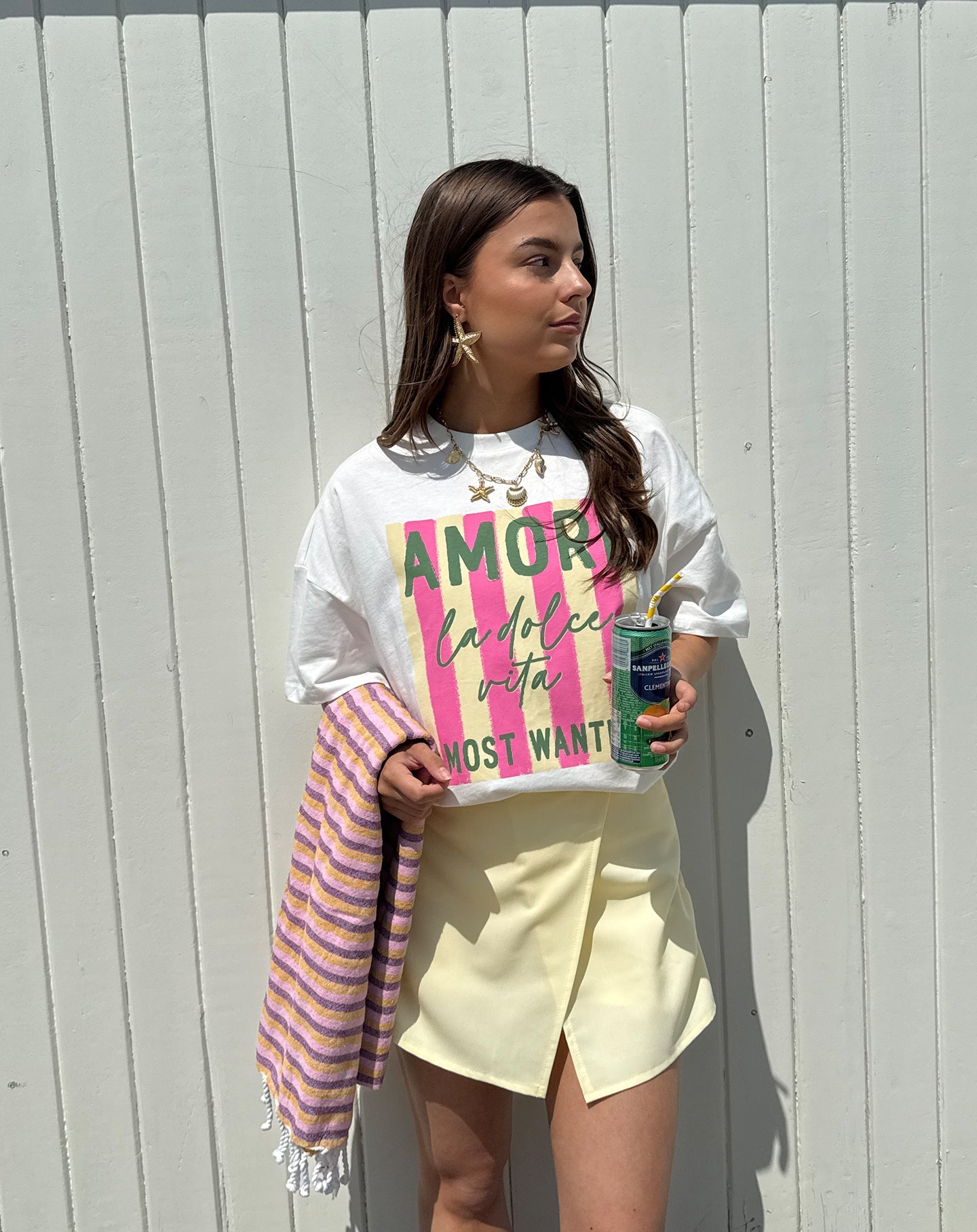 AMORE OVERSIZED TEE CRÈME