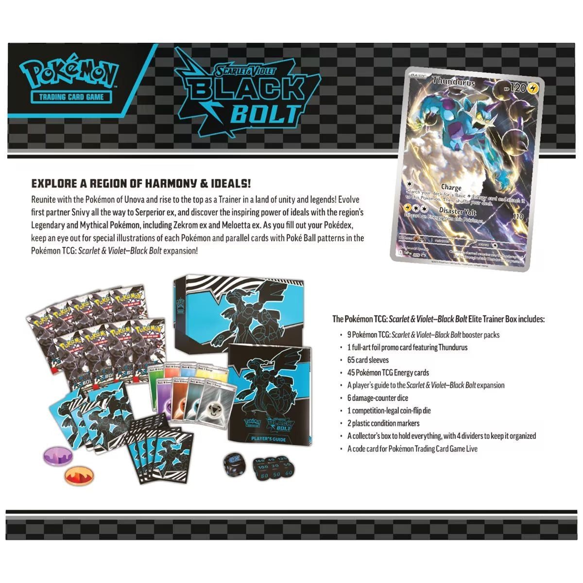 NIEUW: Scarlet & Violet Black Bolt Elite Trainer Box