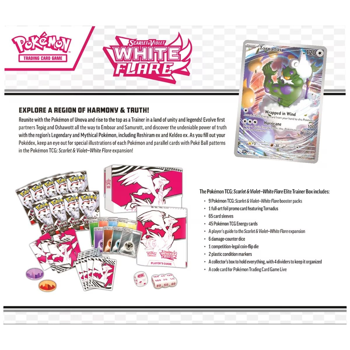 NIEUW: Scarlet & Violet White Flare Elite Trainer Box