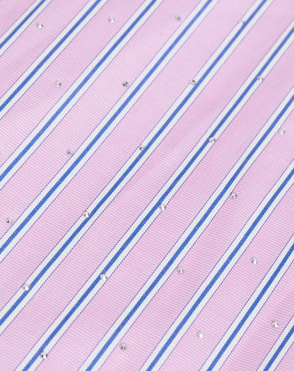 ALLIE STRIPE DIAMOND SLEEVE BLAZER ROZE