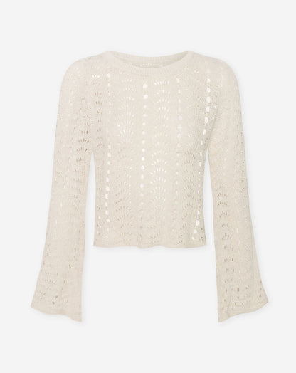 ARYA CROCHET TOP BEIGE