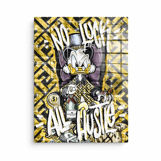 All Hustle Duck - gold leaf