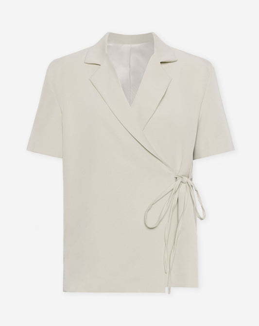 ZOEY SHORT SLEEVE BLAZER LICHTBEIGE