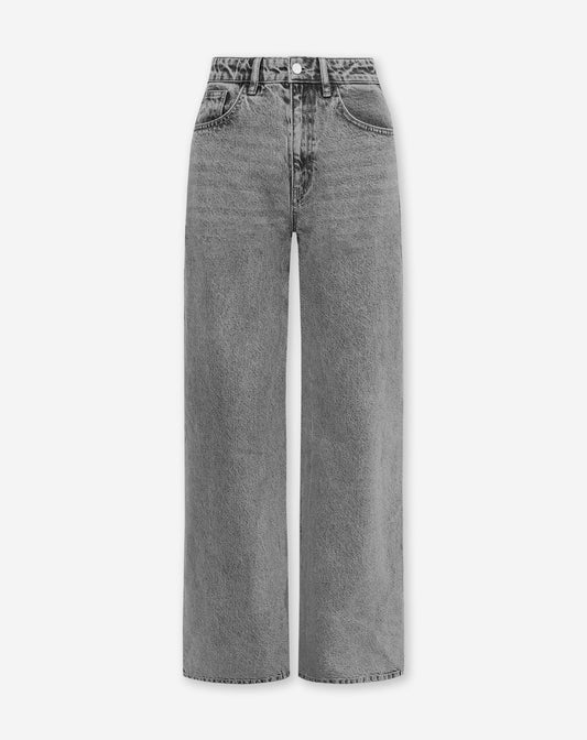 WIDE LEG JEANS GRIJS