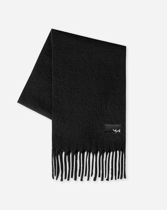 WOVEN SCARF ZWART